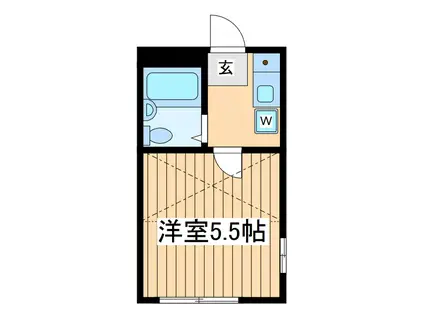 ディーアールホームズ武蔵新城(1K/3階)の間取り写真