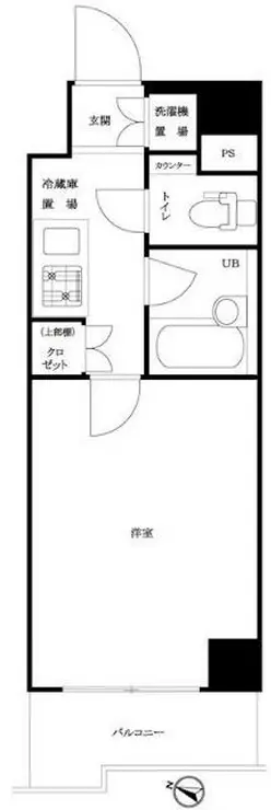 ルーブル大森山王弐番館 8階階 間取り