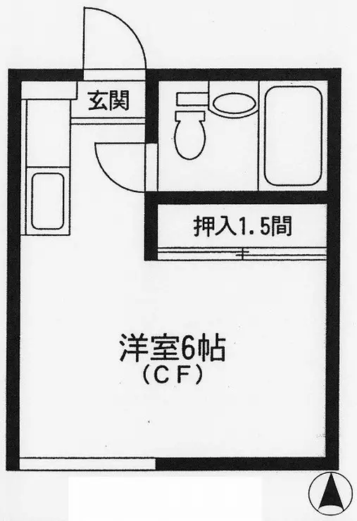 小日向アパートメント 1階階 間取り