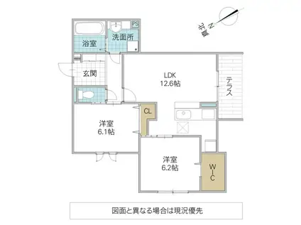 DS LIEN C C号地(2LDK/1階)の間取り写真