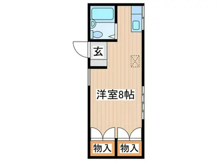 サンライフS(ワンルーム/1階)の間取り写真