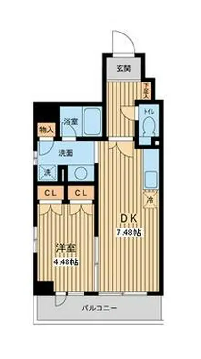 プロスペクト門前仲町 4階階 間取り