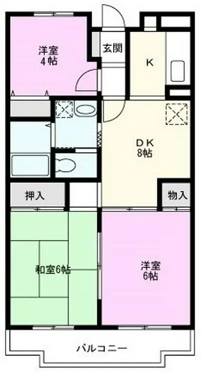 アーバンクレール 3階階 間取り