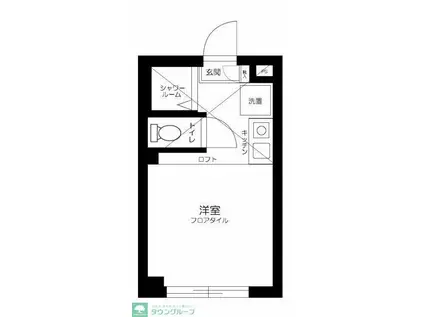 CLASS市ヶ谷(ワンルーム/2階)の間取り写真
