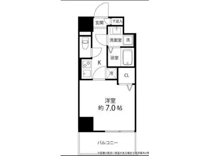SAION町屋(1K/2階)の間取り写真