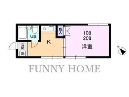 ヒルトップハイツ(1K/3階)の間取り写真