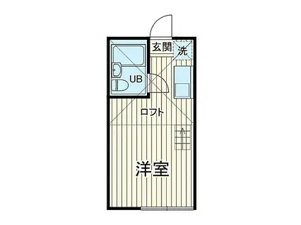 ユナイトステージ六浦壱番館(ワンルーム/1階)の間取り写真