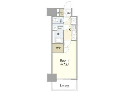 エスリード新栄グラティア(1K/13階)の間取り写真