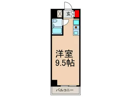 ビッグ武蔵野池袋(ワンルーム/4階)の間取り写真