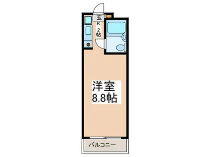 Aディナスティ(1K/3階)の間取り写真