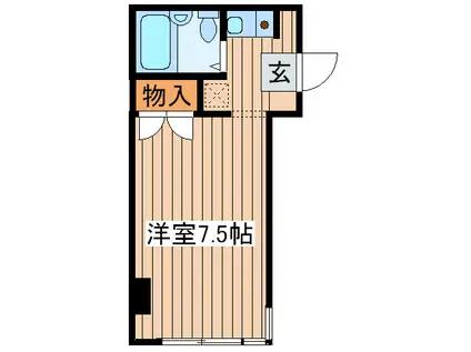 オノレジデンス(1K/4階)の間取り写真