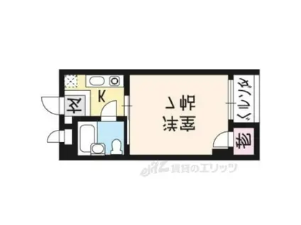 エクレール葵(1K/2階)の間取り写真