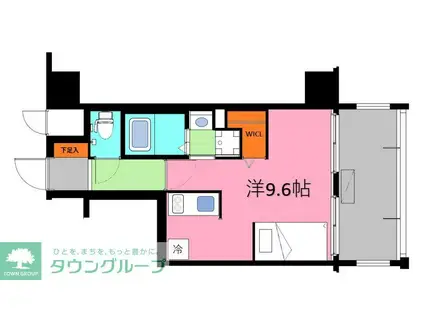 ニューガイアリルーム平尾駅前NO24(ワンルーム/4階)の間取り写真