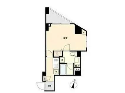 ムーブメンツ西早稲田(1K/5階)の間取り写真