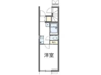 レオネクストティーアンドケー(1K/1階)の間取り写真