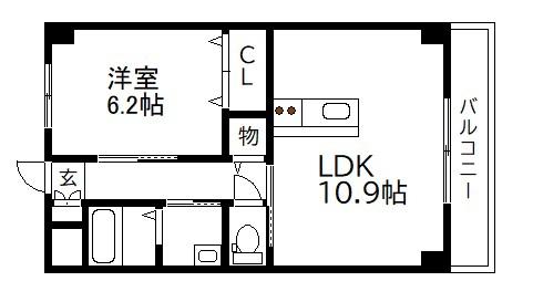 STスクエア2020(2LDK/3階)の間取り写真