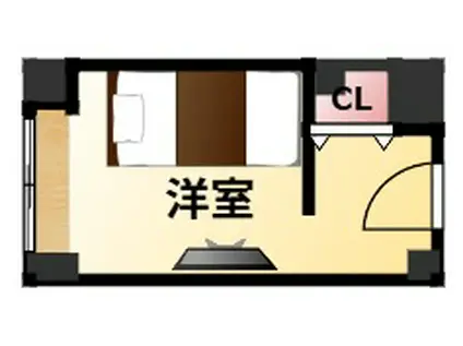 モテナプリーズ(ワンルーム/5階)の間取り写真