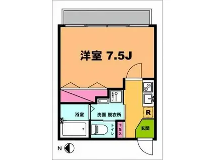 月村マンションNO1(1K/1階)の間取り写真