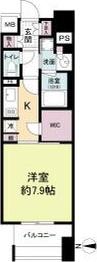 アビティ江坂(1K/13階)の間取り写真