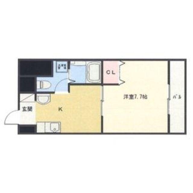 TSDREAM名駅(1K/11階)の間取り写真
