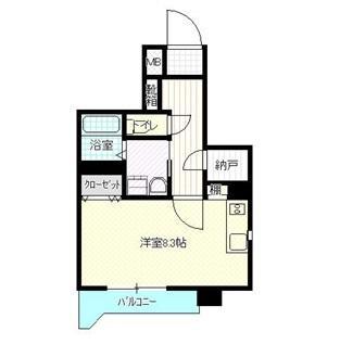 なかよしマンション塩上(ワンルーム/6階)の間取り写真