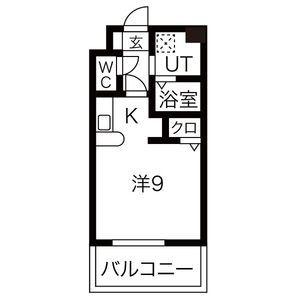リバーブランシェ(1K/3階)の間取り写真