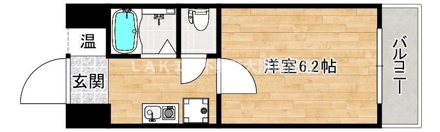 グランフォルテ(1K/3階)の間取り写真