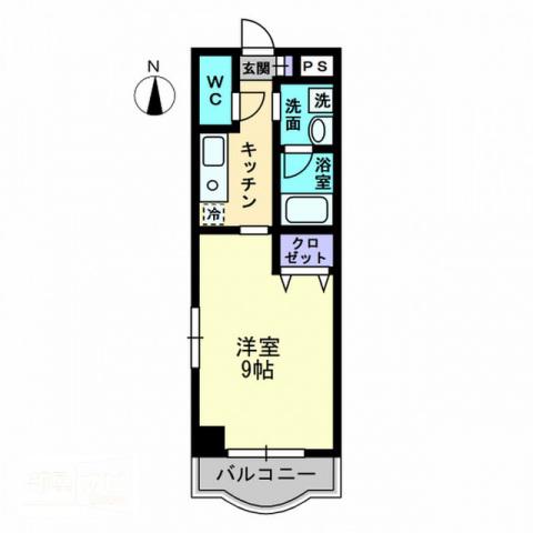 LUMIERE(1K/1階)の間取り写真