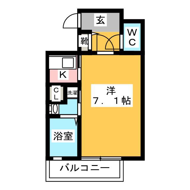 M´S高砂(ワンルーム/7階)の間取り写真