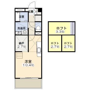 アルテマイスターアゴラ(ワンルーム/5階)の間取り写真