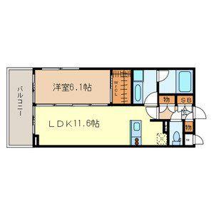 グランガーデンⅢ(1LDK/3階)の間取り写真