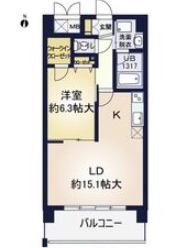 ア・ミュゼ新大阪(1LDK/12階)の間取り写真