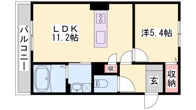 R-STYLE I(1LDK/3階)の間取り写真