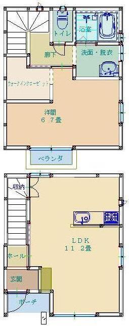 フェリーチェ池田(1LDK/1階)の間取り写真