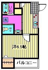 ILE LA MAIN ELEVEE HIGASHIURAWA(1K/3階)の間取り写真