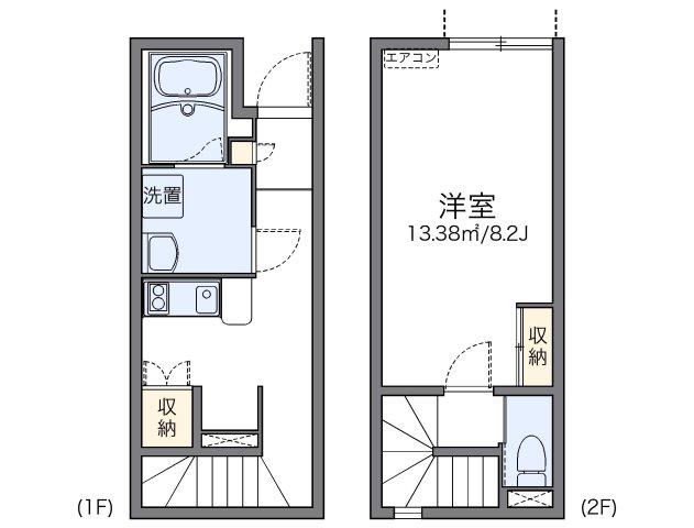 レオネクストLIBRE西中山(1K/1階)の間取り写真