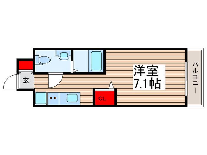 RESIDENCE IRUMA(ワンルーム/8階)の間取り写真