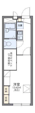 レオパレスストークハイツIII(1K/2階)の間取り写真