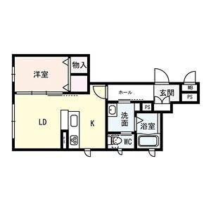 CASA AVANZA(1LDK/1階)の間取り写真