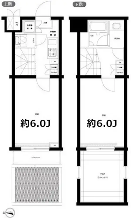 ルーブル早稲田六番館 1階階 間取り