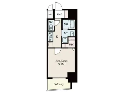 SーRESIDENCE今池駅前(1K/6階)の間取り写真
