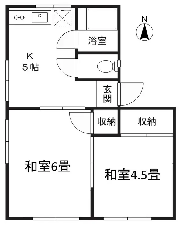 梶ヶ谷ハイツ 2階階 間取り