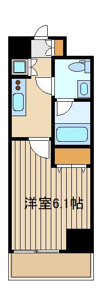 ルクレ高野台レジデンス(1K/10階)の間取り写真