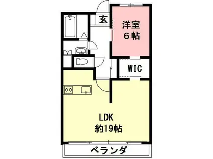 SKY.T(1LDK/4階)の間取り写真