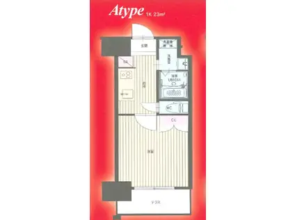 CLUB ORIENT BLD NO.122 ETERNITY NIS(1K/5階)の間取り写真