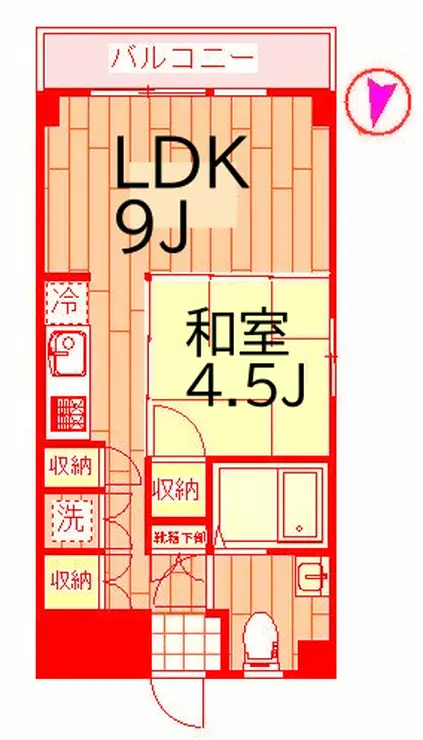 ヴィラMG 3階階 間取り