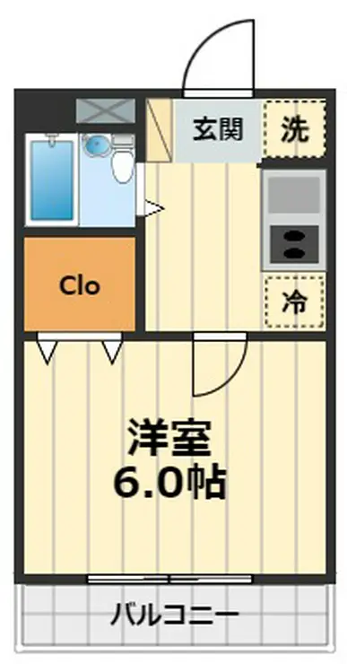 ウエストクリーク 2階階 間取り