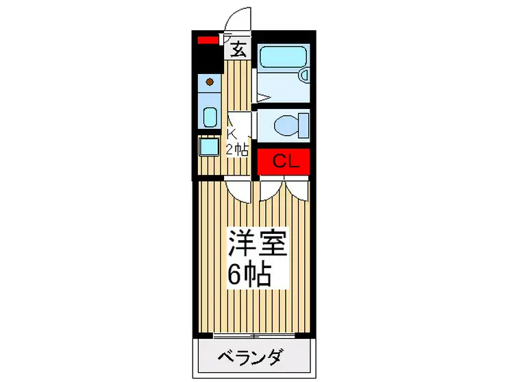 谷津の森ハイム 3階階 間取り