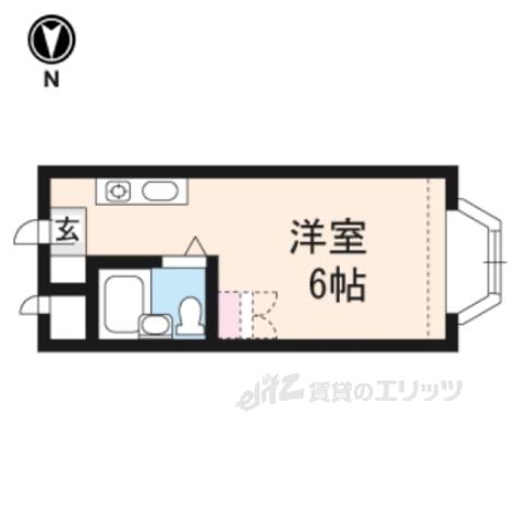 ハイツクローバー(ワンルーム/3階)の間取り写真