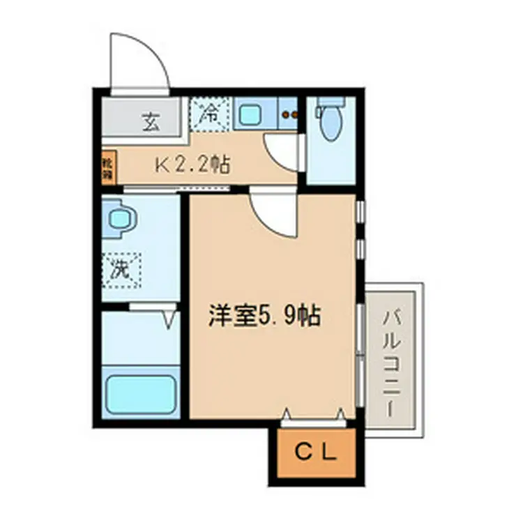 エムズ江北 1階階 間取り